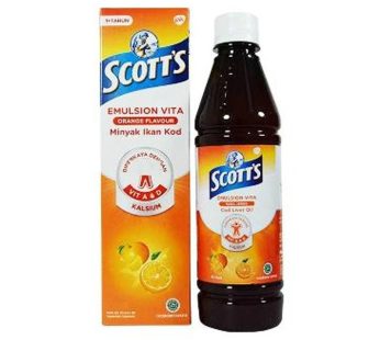 Children vitamin Scotts Emulsion Cod Liver Oil Orange 200ml