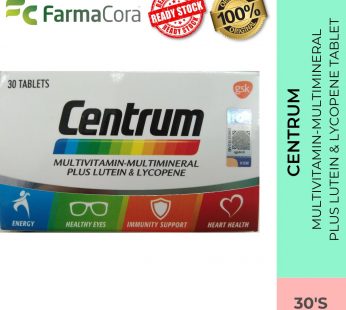 CENTRUM Multivitamin-Multi Mineral Plus Lutein & Lycopene Tab 30’s