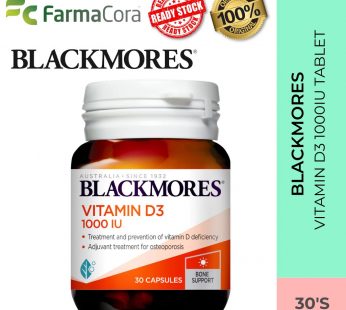 BLACKMORES Vitamin D3 1000iu Capsule 30’s