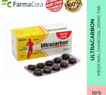 ULTRACARBON Medicinal Charcoal 250mg 10’s