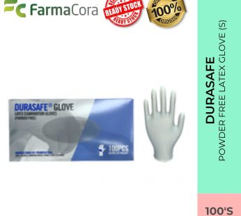 DURASAFE Powder Free Latex Glove (M) 100’s
