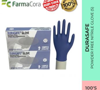 DURASAFE Powder Free Nitrile Glove (S) 100’s