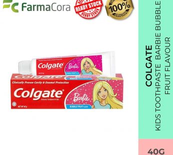 COLGATE Kids Barbie Toothpaste 40g – Bubble Fruit flavour