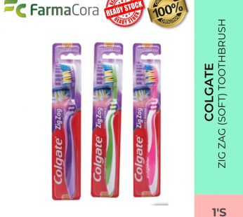 COLGATE Zig Zag (Soft) Toothbrush 1’s (Random colour)