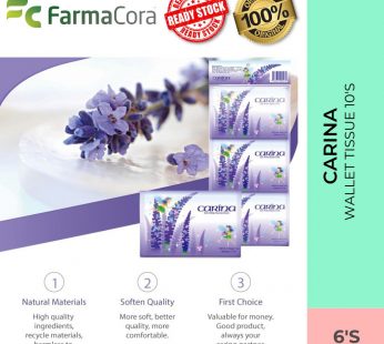 CARINA Wallet Tissue 10’s x 6 pack