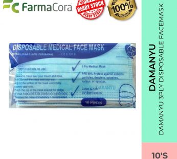 DAMANYU 3ply Disposable Facemask 10’s