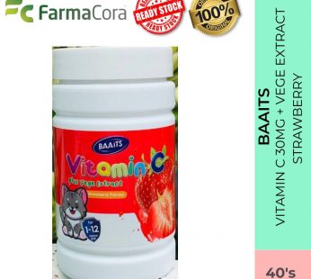 BAAITS Vitamin C 30mg + Vege Extract Strawberry 40’s