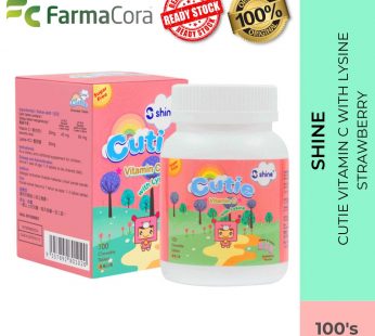 SHINE Cutie Vitamin C With Lysine Strawberry 100’s