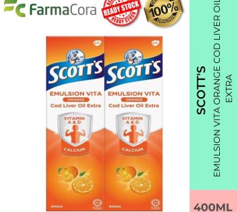 SCOTT’S Emulsion Vita Orange Cod Liver Oil Extra 2x400ml