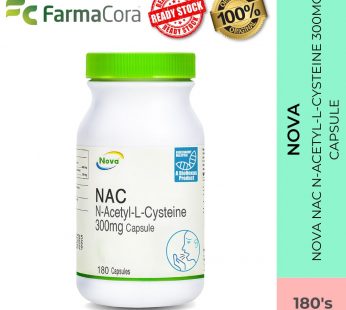 NOVA Nac N-Acetyl-L-Cysteine 300mg Capsule 180’s