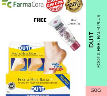 DU’IT Foot & Heel Balm Plus 50g + Free Tough Hand for Her 75g