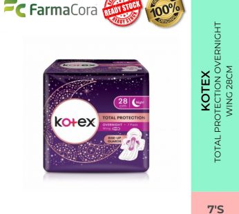 KOTEX Total Protection Overnight Wing 28cm 7’s