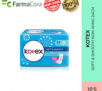 KOTEX Soft & Smooth Non-Wing 24cm 10’s