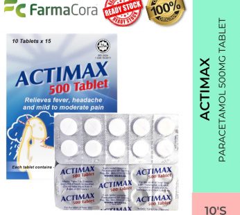ACTIMAX Paracetamol 500mg Tab 10’s